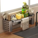 Rag Drain Rack Kitchen Sink Storage Shelf - Image 2