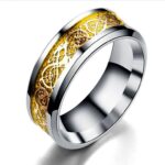 Dragon Pattern Rings Men Stainless Steel Ring Jewelry - Image 10
