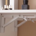 Vanity Desk With Lighted Mirror, Makeup Vanity Desk With Drawers And Storage Cabinet For Bedroom, Glass Desktop, 3 Lighting Modes Adjustable Brightness, Storage Stool, White - Image 8