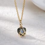Diamond Castle Necklace Zircon Crystal Heart-shaped Female Pendant - Image 9