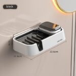 Soap Dish Punch-free Wall-mounted Double Layer - Image 8