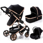 Baby Stroller High Landscape Lightweight Folding Shock Absorption - Image 5