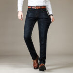 Men's Stretch Slim Straight Business Casual Jeans - Image 7