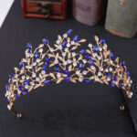 Vintage Rhinestone Headdress Crown Alloy Hair Accessories Stage Party Accessories - Image 8