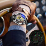 Men Watch Skeleton Automatic Quartz Watch Gold Skeleton Vintage Man Watch Mens Watches Top Brand Luxury - Image 3