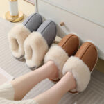 Winter Warm Plush Home Slippers Indoor Fur Slippers Women Soft Lined Cotton Shoes Comfy Non-Slip Bedroom Fuzzy House Shoes Women Couple - Image 6