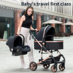 Baby Stroller High Landscape Lightweight Folding Shock Absorption