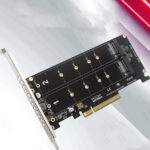 Pciex8 Dual Disk Nvme M.2 Mkey SSD RAID Array Expansion Adapter Motherboard PCIe Split Card - Image 4