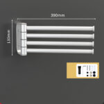 Rotating Towel Rack Free Punch Toilet Bathroom - Image 2