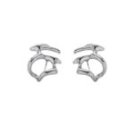 Irregular Liquid Metal Hollow Earrings For Women - Image 6