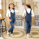 Spring One Piece Children's Denim Overalls - Image 2