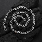 Stainless Steel Figaro Chain Titanium Steel 18K Gold Plating Hip Hop Men's Necklace - Image 10