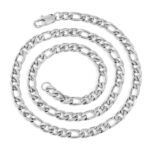 Stainless Steel Figaro Chain Titanium Steel 18K Gold Plating Hip Hop Men's Necklace - Image 8