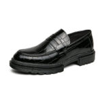 Plus Size Men's Slip-on Platform Slip-on Loafers - Image 5