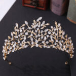 Vintage Rhinestone Headdress Crown Alloy Hair Accessories Stage Party Accessories - Image 5