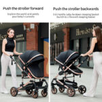 Baby Stroller High Landscape Lightweight Folding Shock Absorption - Image 4