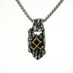 Retro Nordic Men's Stainless Steel Pendant Personalized Viking Rune Necklace Pendant - Image 10