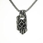 Retro Nordic Men's Stainless Steel Pendant Personalized Viking Rune Necklace Pendant - Image 6
