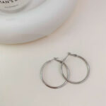 Gold Small Circle Fashion Exaggerated Earrings - Image 7