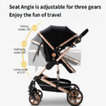 Baby Stroller High Landscape Lightweight Folding Shock Absorption - Image 2